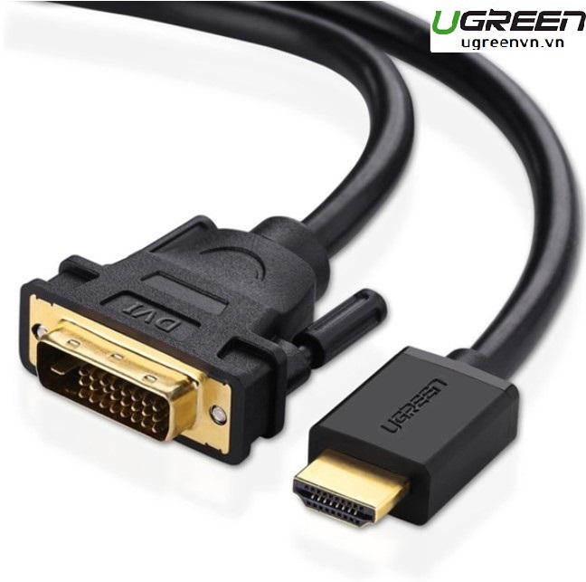 Cáp chuyển đổi HDMI sang DVI dài 1m Ugreen 30116 cao cấp